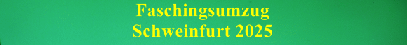 Faschingsumzug Schweinfurt 2025